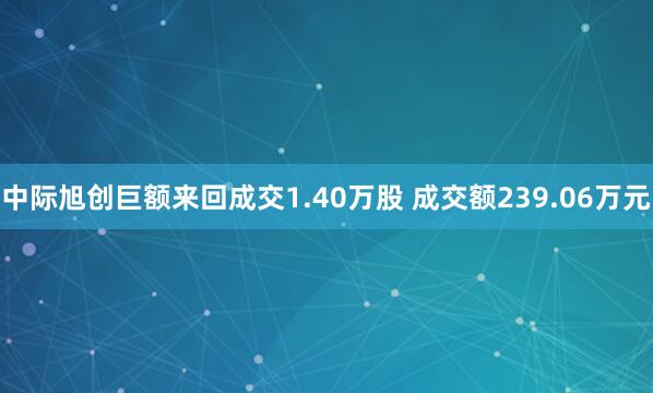 中际旭创巨额来回成交1.40万股 成交额239.06万元
