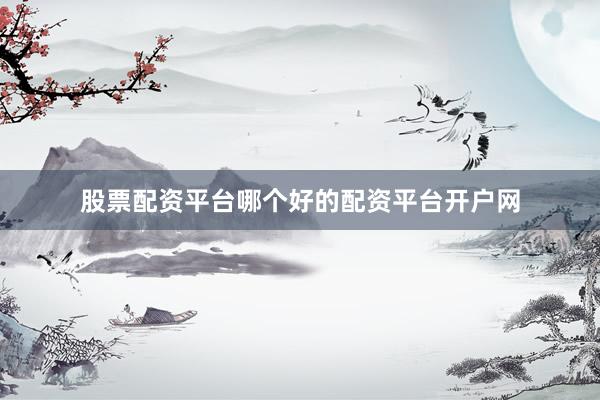 股票配资平台哪个好的配资平台开户网