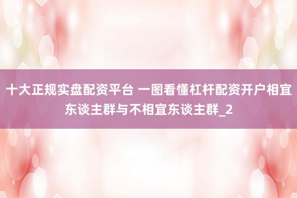 十大正规实盘配资平台 一图看懂杠杆配资开户相宜东谈主群与不相宜东谈主群_2